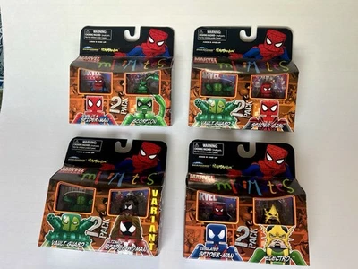 Marvel Minimates Serie 30 Spiderman Completo SpiderWoman Spidergirl Protector de Bóveda Foto 1 de 4