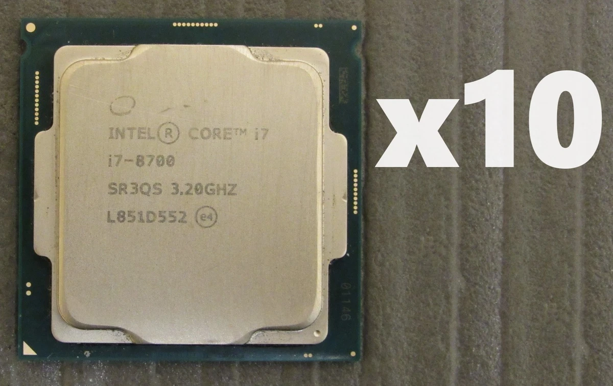 Intel Core i7-8700 Processor Model LGA 1151/H4 Socket Type 6 Core
