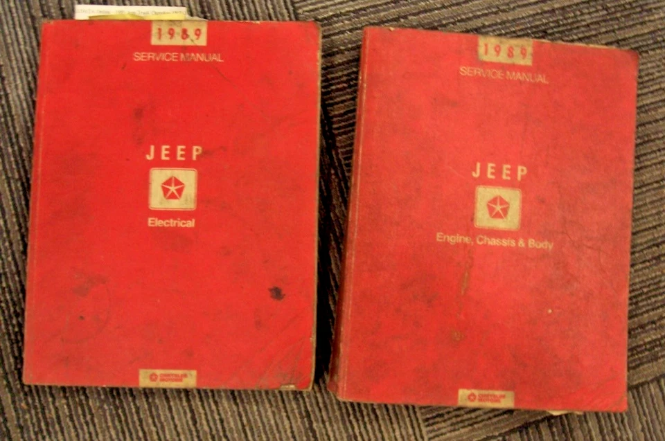 Jeep Cherokee 1989 ¡¡Manuales de servicio de fábrica!! ¡CHASIS MOTOR ELÉCTRICO y CUERPO! Foto 1 de 1