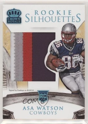 2014 Panini Crown Royale Silhouettes RPS Blue Holofoil /49 Asa Watson Rookie RC - Image 1 of 2