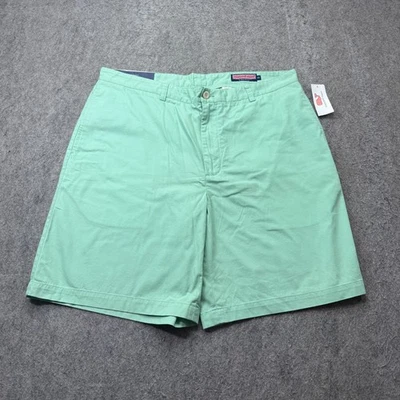 Pantalones Cortos Vineyard Vines Hombre 38 Verde 9" Club Chino Bermudas Algodón Sarga Preppy Foto 1 de 4
