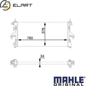 RADIATOR ENGINE COOLING CR 1069 000S FOR FIAT DUCATO/Bus/Platform/Chassis/Van - Picture 1 of 16