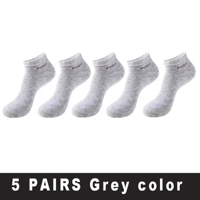 Calcetines tobilleros transpirables cortos informales de fibra de bambú talla 38-45 de 10 piezas para hombre Foto 1 de 4