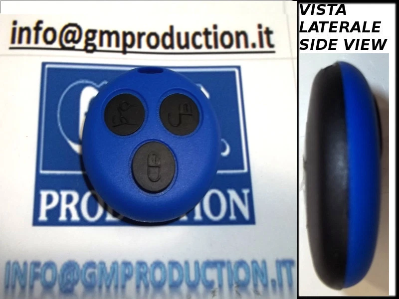 COVER INTER NERAZZURRO SMART FORTWO 450 3 TASTI PER TELECOMANDO USA TUA CHIAVE - Immagine 1 di 1