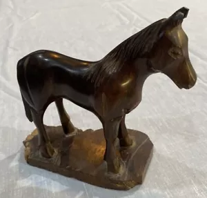 Vintage Ironwood carvings Standing Horse 6" Tall - Picture 1 of 17