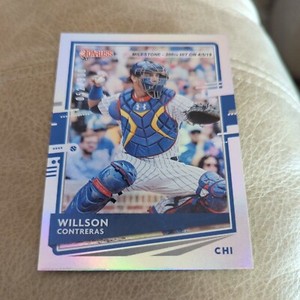 2020 Donruss Milestone Stat Line Willson Contreras /300 Chicago Cubs #197
