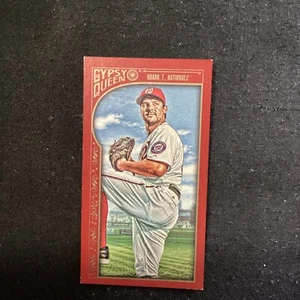 2015 Topps Gypsy Queen Minis Red /50 Tanner Roark #227 HZ21 - Picture 1 of 2
