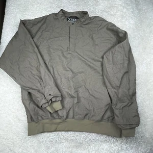 Zero Restriction Jacket Mens XL Brown 1/4 Zip Pullover Wind Shirt Golf Outerwear - Picture 1 of 14
