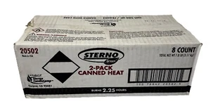 Sterno 2.25 Hour 2 Pack (16 Cans Total) 36 Hours Survival Emergency  - Picture 1 of 5