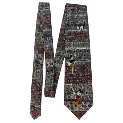 Suéter Vintage Corbata Cuello Disney Mickey Ilimitado Pato Donald Mickey Abuelo Años 90 Foto 1 de 4
