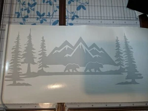 Mountain Life vinyl decal/sticker camping hiking outdoors woods - Picture 1 of 3