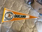 Vintage Oakland A's Athletics Pennant 1983 Yellow With Green Circle Great Shape
