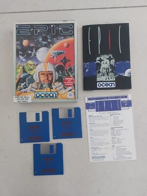 Epic (1992)- Amiga CBM PC Big Box, 3,5" Floppy Disks  Ocean Software Game - Image 1 of 4
