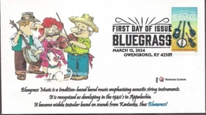 Bluegrass- 2024- Pictorial Cancel FDC - McIntosh Cachets - Picture 1 of 1