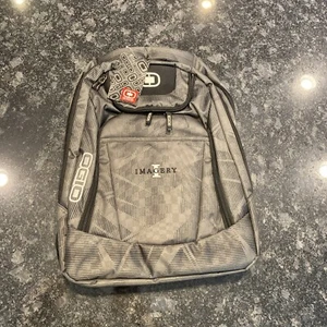 OGIO Black Excelsior Carry On Commuter Backpack Laptop Sleeve Pockets Embroidery - Picture 1 of 13