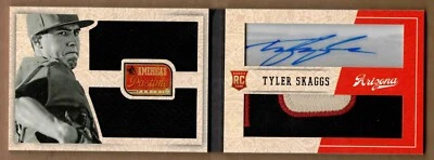 Panini America's Pastime Gold #307 Tyler Skaggs JSY 2013 automático 16/25 Foto 1 de 2