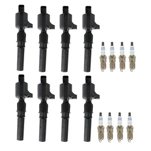 Bosch 8 Ignition Coils and 8 Double Iridium Spark Plugs Kit For Ford Mercury - Picture 1 of 1