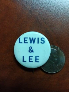 Drew Lewis and Ken Lee 1974 Pennsylvania PA Governor campaign Pin Button Rare - Picture 1 of 3