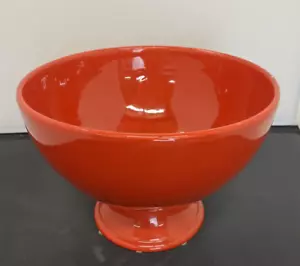 Global Views Williamsburg Italy Tomato Red Punch Bowl Table Centerpiece Bowl FS - Picture 1 of 13