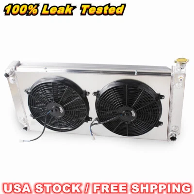 3Row Radiator&Fan For 1992-2000 1999 1998 Chevy/GMC Suburban Tahoe Yukon 5.7L V8 - Image 1 of 4