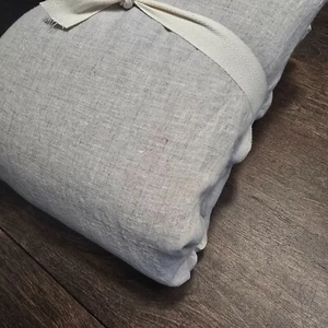 POTTERY BARN BELGIAN FLAX LINEN DUVET COVER ~ KING CAL/KING ~ FLAX - Picture 1 of 6