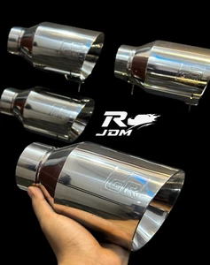 1x GR Exhaust Tip GR86 YUZU Ltd Edition Supra 4" Tip 2.5" In Gazoo Racing Toyota - Picture 1 of 5