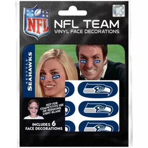 Seattle Seahawks NFL Eye Black Strips Eyeblack Stickers Decals Tattoos - Picture 1 of 2