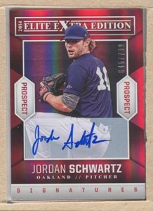 Jordan Schwartz 72 2014 Elite Extra Edition Prospect Sig. On-Card Auto 645/799