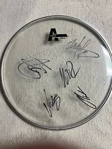 Sevendust Signed Autographed 10 Inch Drumhead Proof All Members - Picture 1 of 7