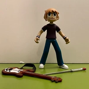 MEZCO TOYS SCOTT PILGRIM ACTION FIGURE PURPLE SHIRT VS THE WORLD 2011 COMIC 6" - Picture 1 of 3