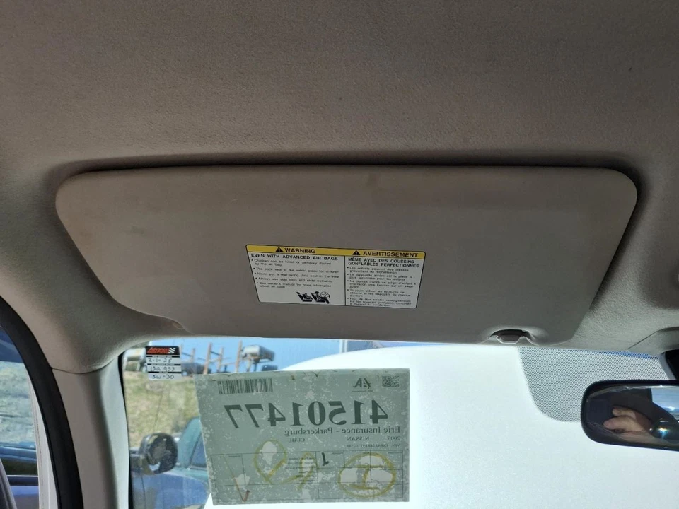 Nissan Cube 2009 conductor parasol izquierdo LT gris usado OEM 268-11739L Foto 1 de 1