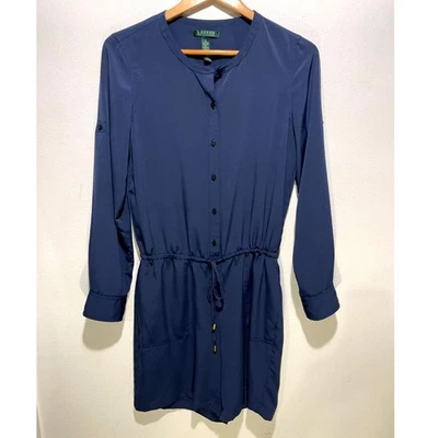 Lauren Ralph Lauren Mameluco Informal Silencioso Lujo Pantalones Cortos Azul Marino Mujer 8 Foto 1 de 4