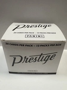 2022 Panini Prestige Football 12 Factory Sealed Fat Cello Jumbo Pack Per Box New - Picture 1 of 2