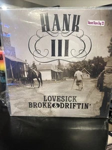 Hank III  Lovesick Broke & Driftin’  RSD 2023 Ultra Rare Smoke Vinyl DI-78728 - Picture 1 of 3