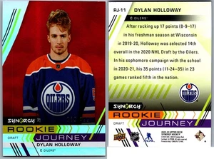 22-23 SYNERGY ROOKIE JOURNEY - DYLAN HOLLOWAY /499 #RJ-11 EDMONTON OILERS - Picture 1 of 1