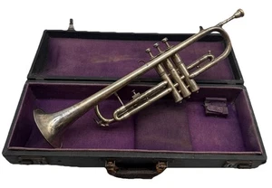Early 1900's Bohland & Fuchs American Student Trumpet w/Case•Mpc•MOP Buttons - Picture 1 of 24