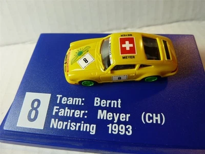 Porsche 911 1:87 giallo Meyer Bernt Team n. 8 Norisring 1993 Euromodell 00200 HO - Immagine 1 di 4
