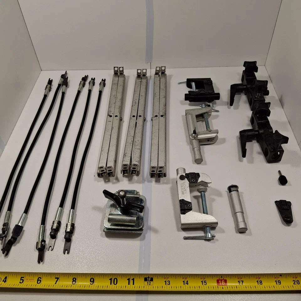 Lote de accesorios de marco de gel y eje flexible Lowel - varillas flexibles + marcos de 12" + abrazaderas Foto 1 de 4