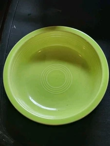 Fiestaware Vintage Lime Green Fiesta Soup Cereal Bowls 7" Homer Laughlin USA - Picture 1 of 7
