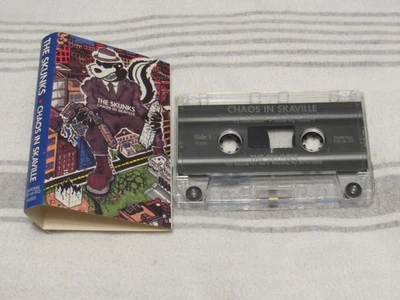 The Skunks - Chaos in Skaville cassette RARE HTF OOP 1991 SKA P.U. RECORDS VG!!! - Image 1 of 2