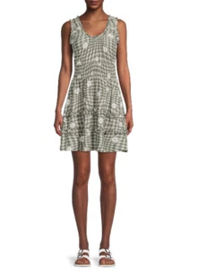 No Boundaries Juniors Green And White floral Smock Dress Size XL(15-17)NWT - Picture 1 of 6