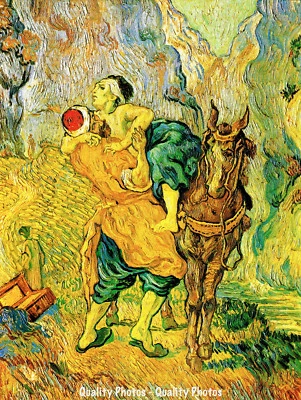 GOODS GALORE The Good Samaritan 8.5x11" Photo Print Vincent Van Gogh Bible Parable Story Art