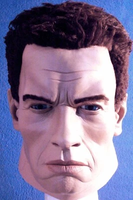 Terminator T 800 latex Mask,  Cybernetic Organism, Arnold  Cosplay - Image 1 of 4