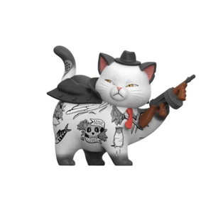 SyndiCats: Purrface Gangster Cat Figurine | Mighty Jaxx Art Toys - Afbeelding 1 van 8