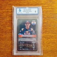 Top Trumps Grand Prix Heroes Max Verstappen Card Toro Rosso 2016 MGC 8 Graded