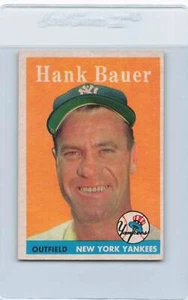 1958 Topps #9 Hank Bauer Yankees EX *2996 - Picture 1 of 1