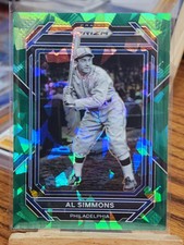 2023 Al Simmons Green Cracked Ice Prizm card #220