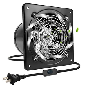 8" Exhaust Fan 682CFM Wall Mounted Vent Fans 110V 80W Extractor Fan w/Switch - Picture 1 of 9