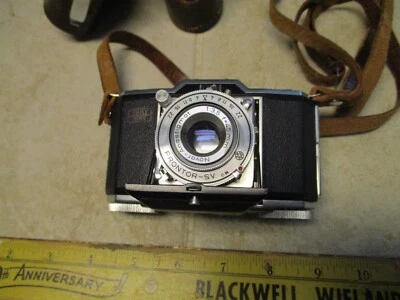 Cámara de 35 mm Zeiss Ikon 522/24 Ikonta de colección con estuche de cuero lente anastigmat de 3,5 45 mm Foto 1 de 4