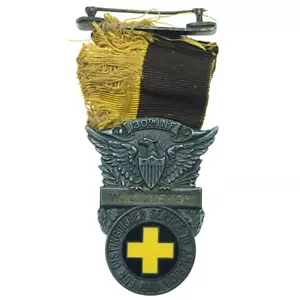WWI 130th Infantry Sterling Silver Medal Presented By The Chicago Auxiliary - Picture 1 of 4